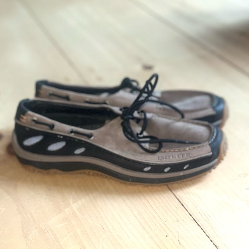 Golite Gray and Black Boat Shoes